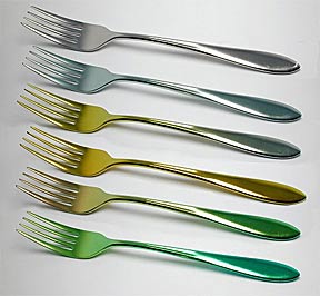 Titanium Flatware available in 6 colors