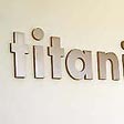 cut letter titanium sign